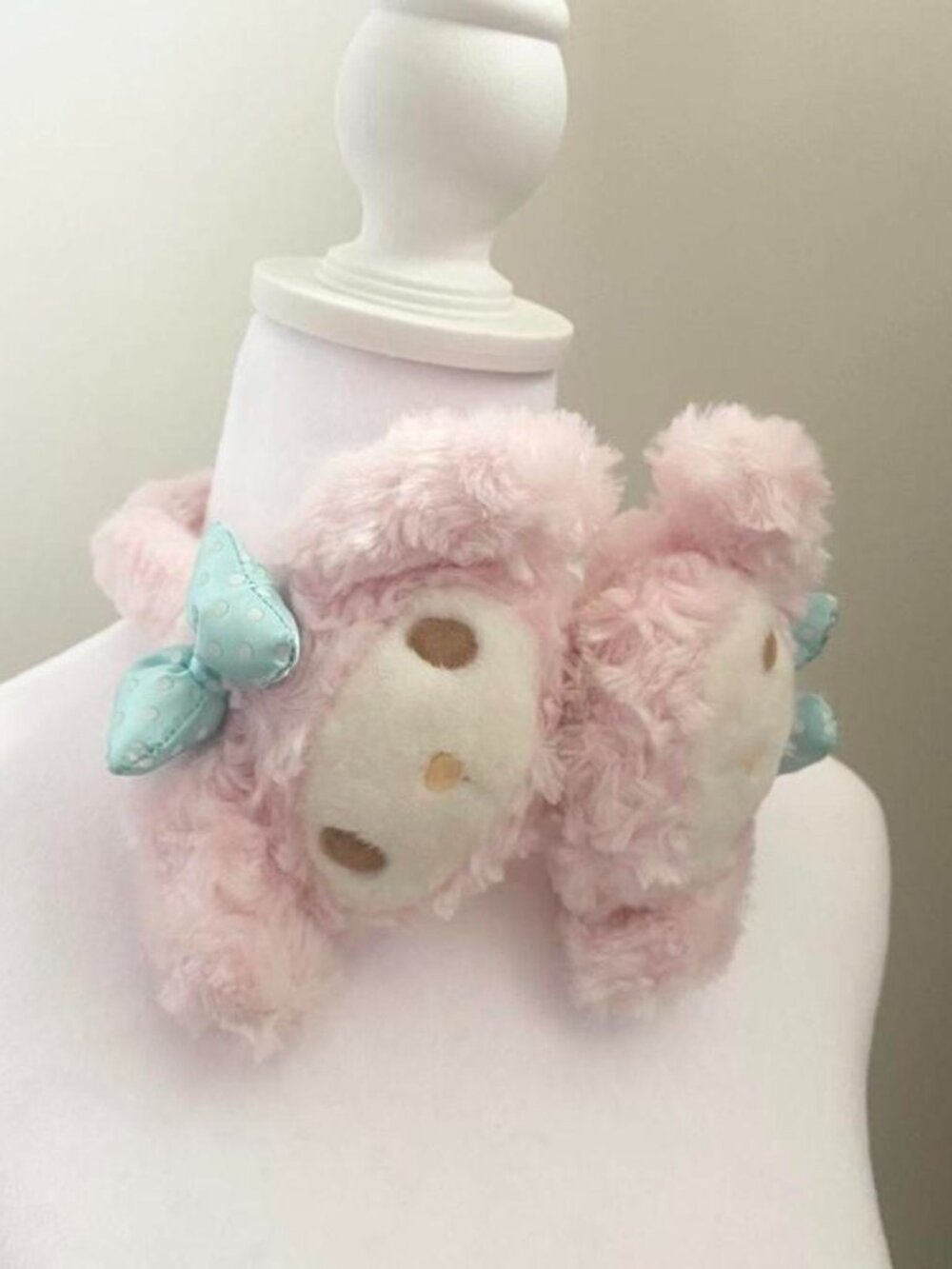 fluffy my melody earmuffs ♡ rare ♡ deadstock ♡ imported from japan